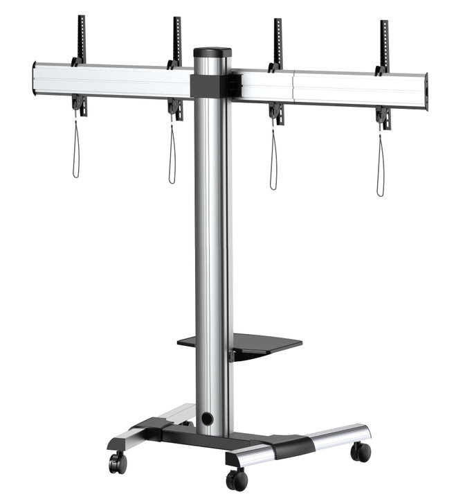 25 double screen video wall trolley - 55 " - Techly ICA-TR 2 VWH