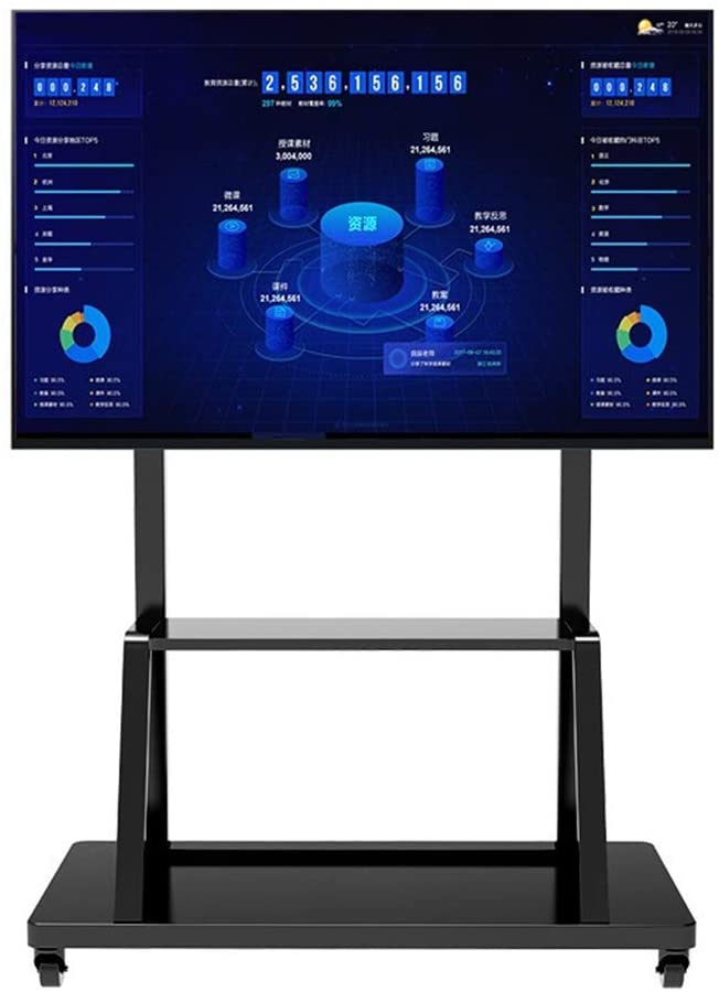 Supporto a Pavimento con Mensola per TV LCD/LED/Plasma 55-100'' - Techly ICA-TR30