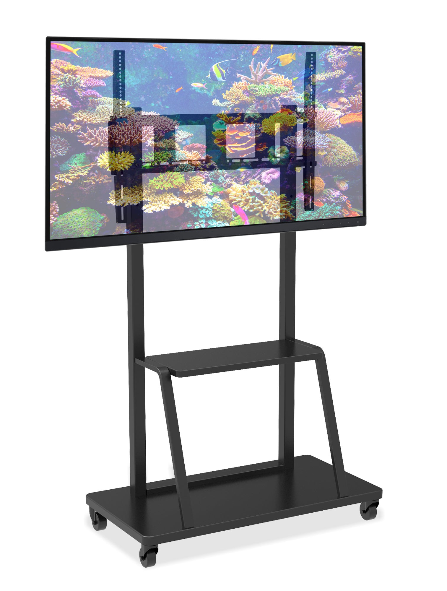Supporto a Pavimento con Mensola per TV LCD/LED/Plasma 55-100'' - Techly ICA-TR30