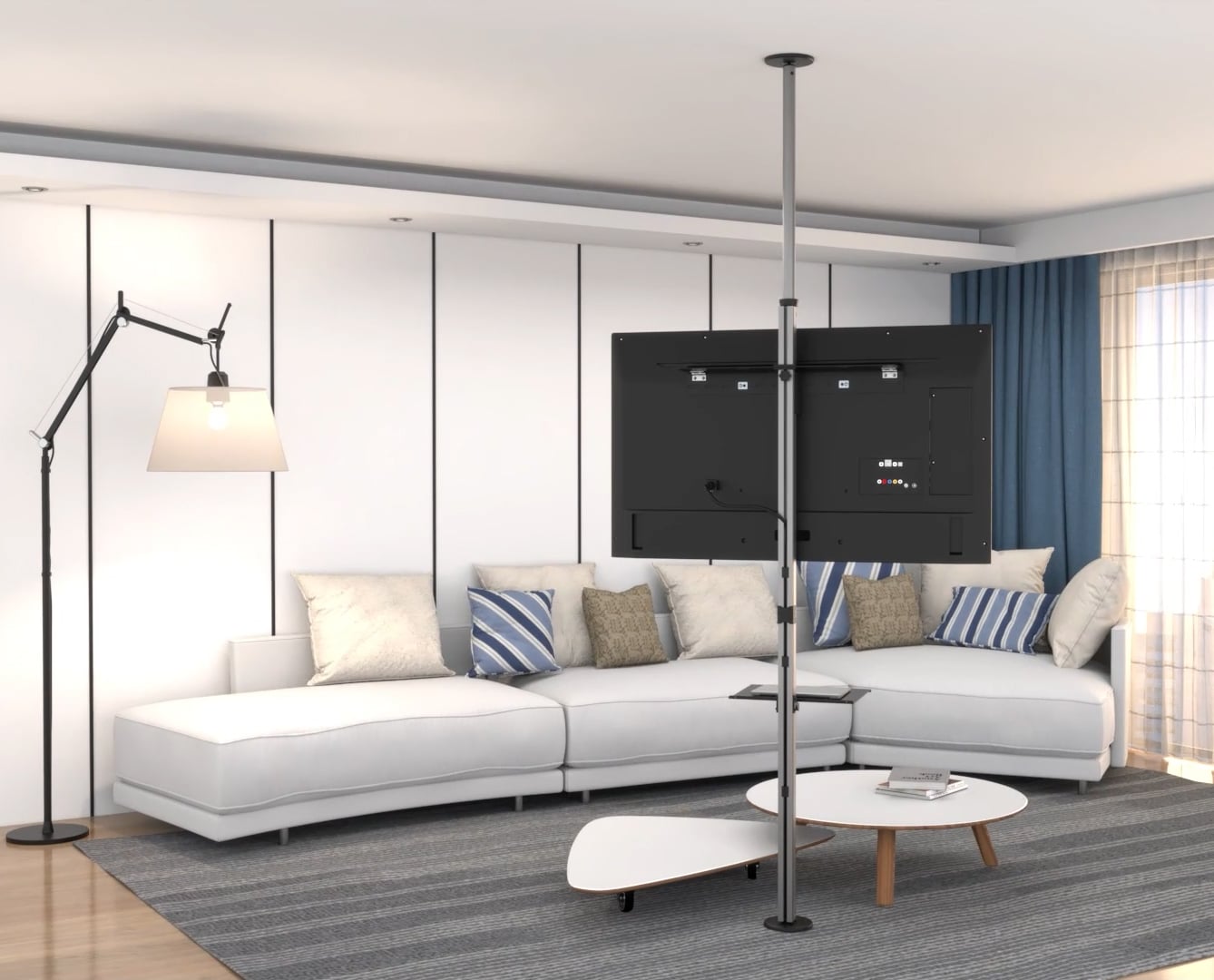 Supporto da Pavimento a Soffitto per TV LCD/LED/Plasma 37-70'' - Techly ICA-TR32