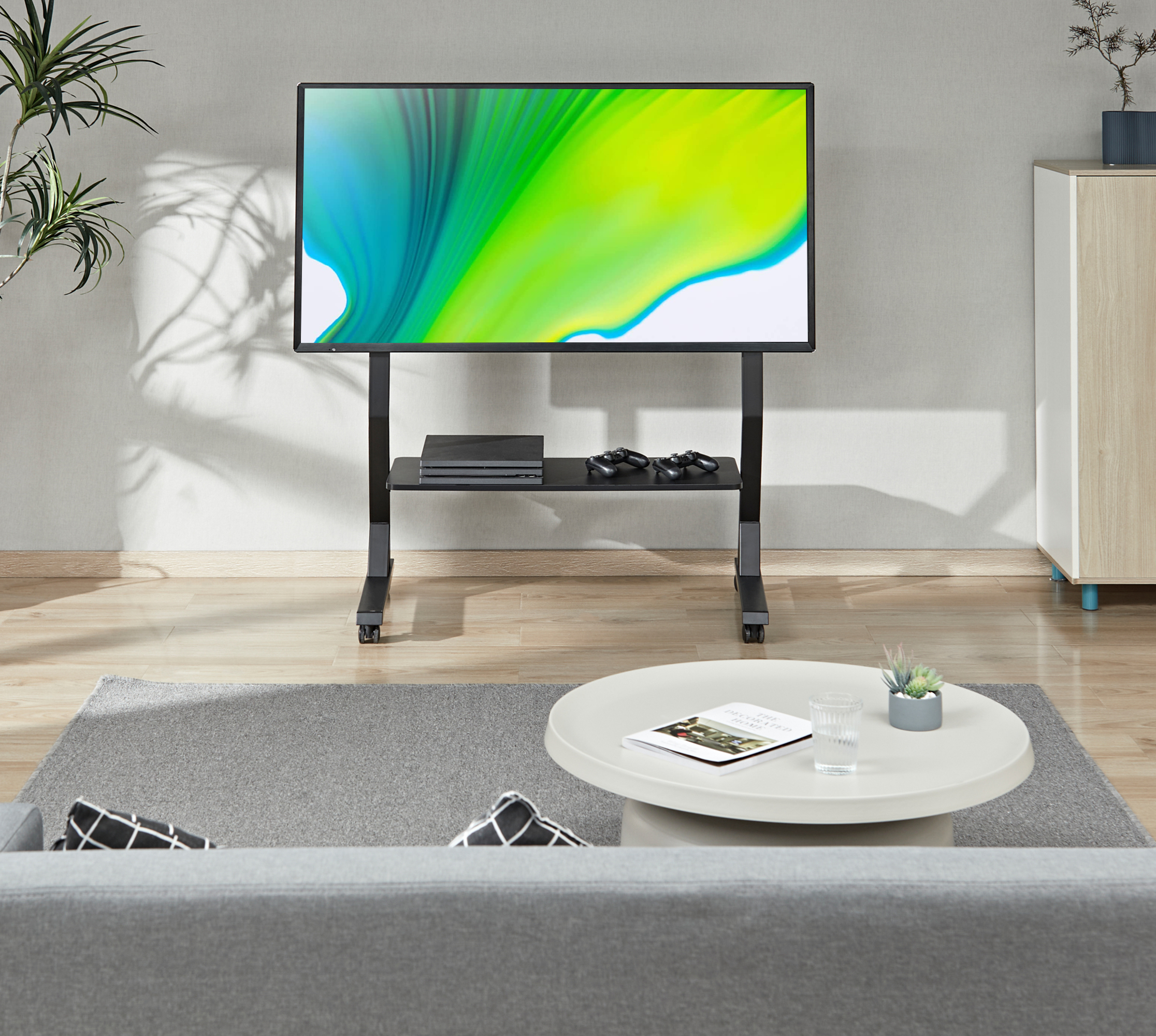 Supporto a Pavimento con Mensola per TV LCD/LED/Plasma 45-90'' - Techly ICA-TR325