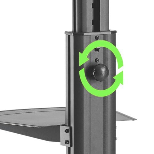 Supporto a Pavimento con Mensola Trolley TV LCD/LED 32-65'' - Techly ICA-TR35