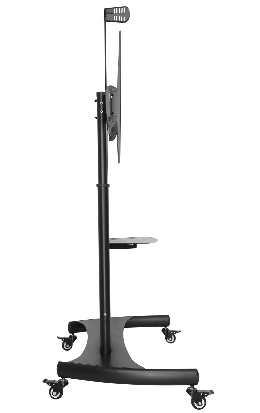 Supporto a pavimento per TV con regolazione manuale altezza, in acciaio, per TV da 60'' a 100'' - Techly ICA-TR36