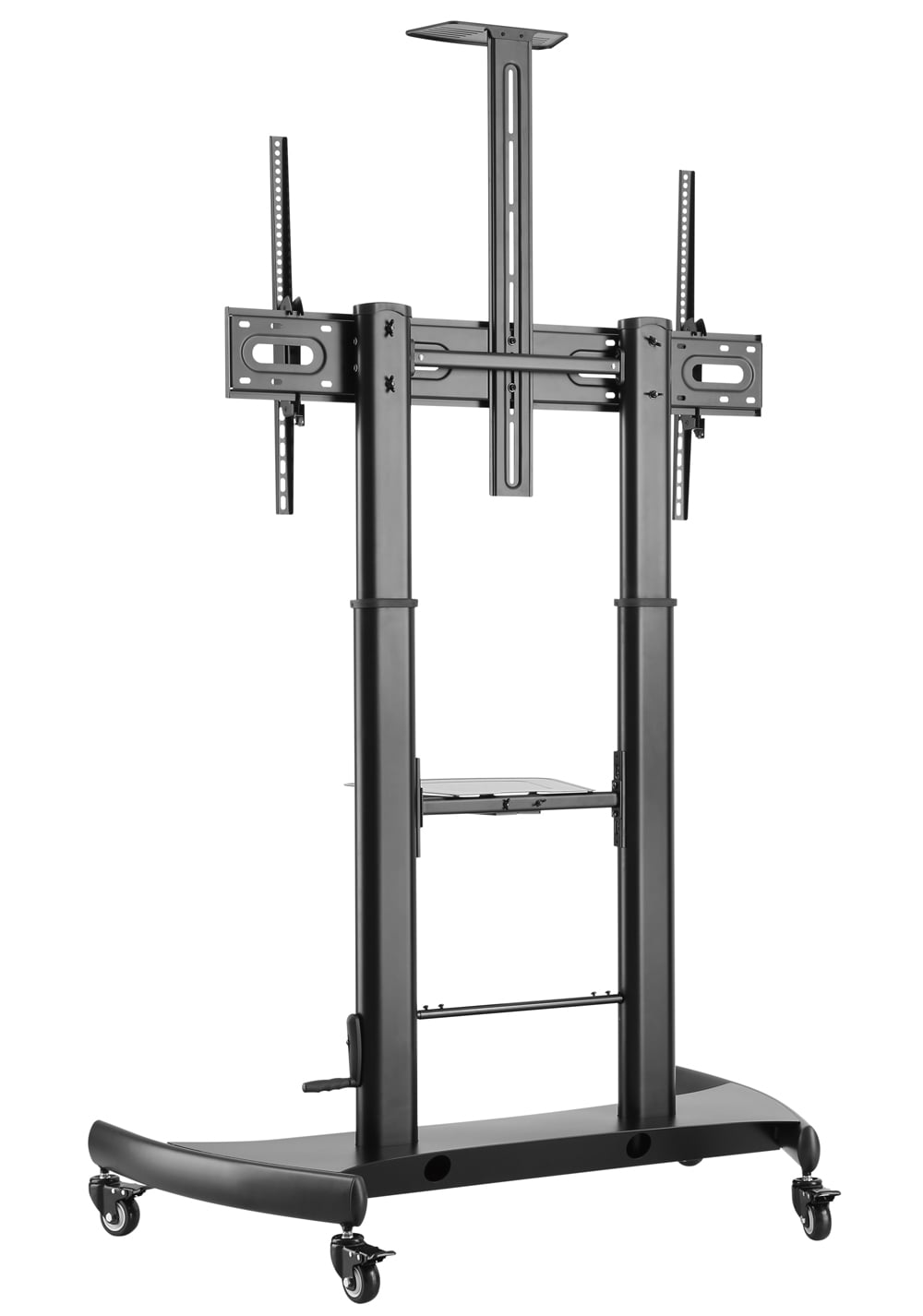 Supporto a pavimento per TV con regolazione manuale altezza, in acciaio, per TV da 60'' a 100'' - Techly ICA-TR36
