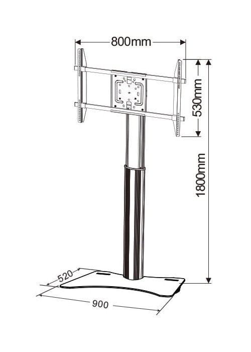 Supporto da pavimento per TV da 32" a 70" - Techly ICA-TR39