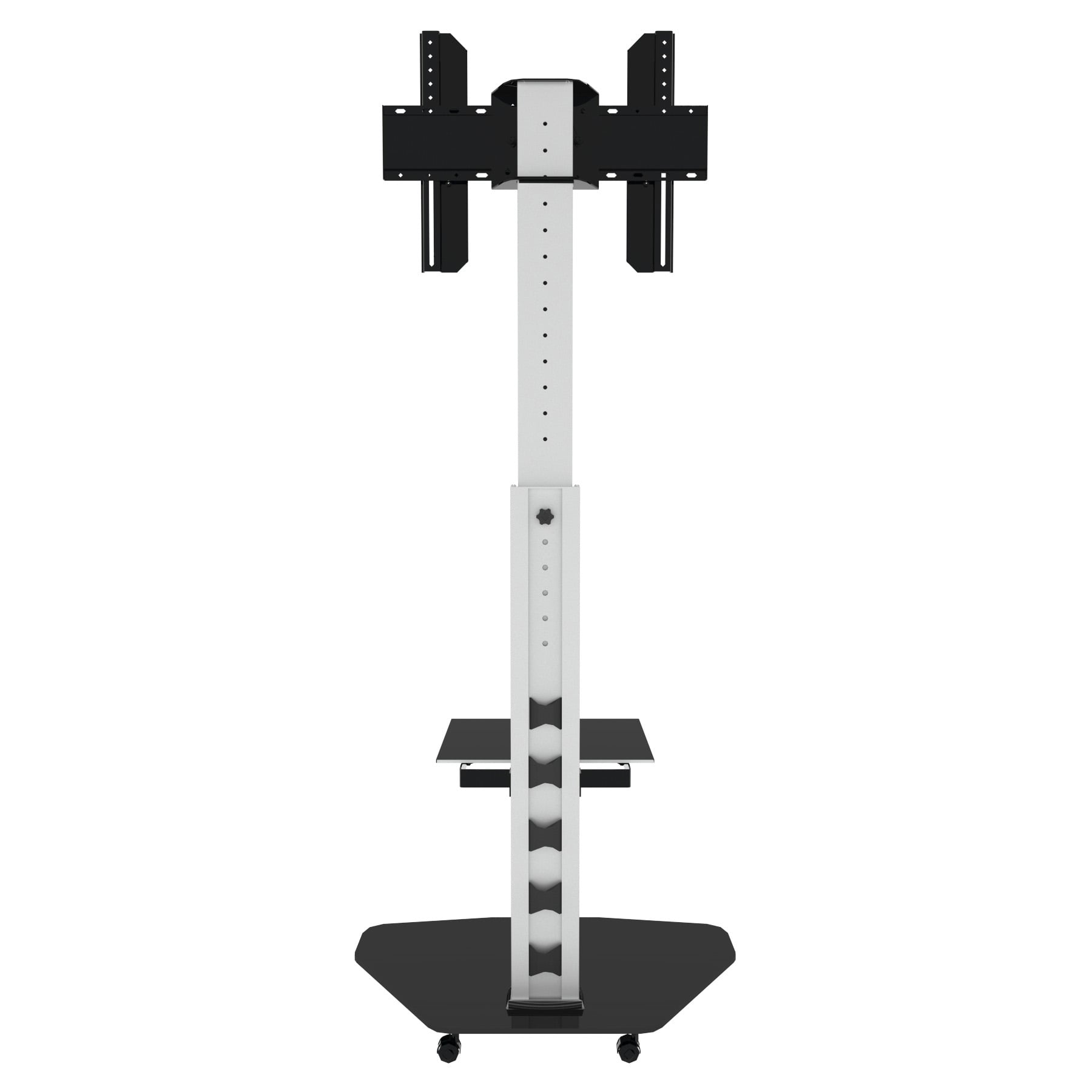 Supporto a Pavimento con Mensola Trolley TV LCD/LED/Plasma 37-70'' Silver - Techly ICA-TR3SL
