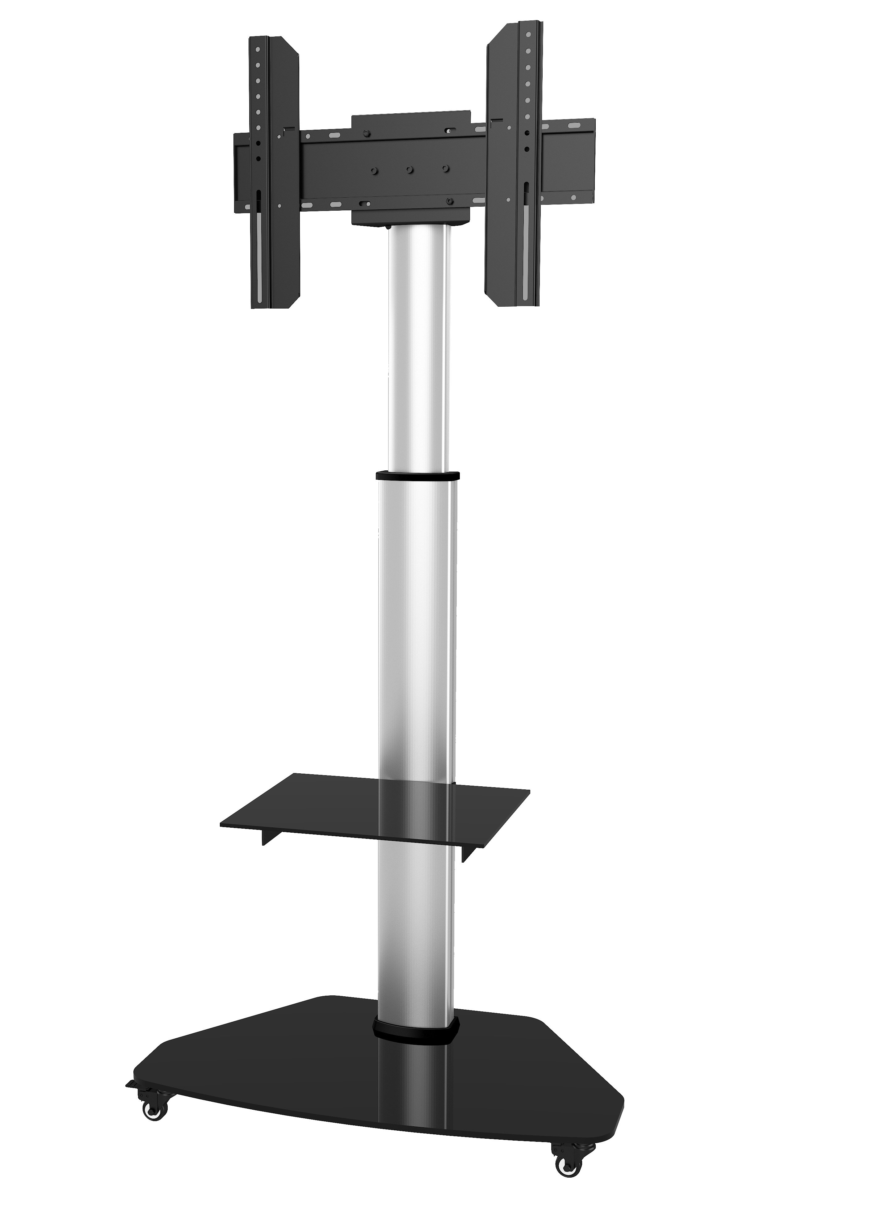 Supporto a Pavimento con Mensola Trolley TV LCD/LED/Plasma 37-70'' Silver - Techly ICA-TR3SL
