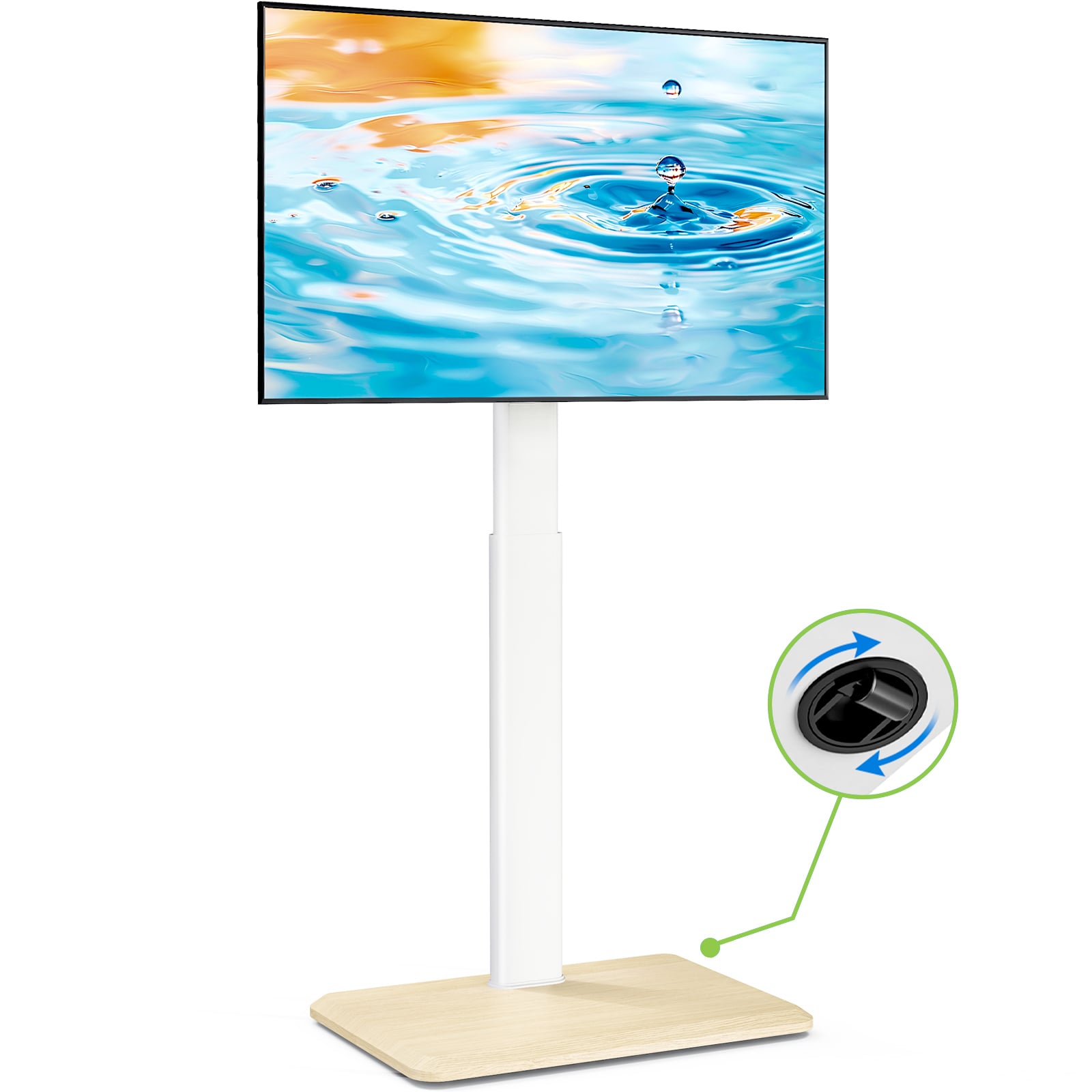 Supporto da Pavimento per TV da 24'' a 55'' c/Ruote a Scomparsa - Techly ICA-TR404