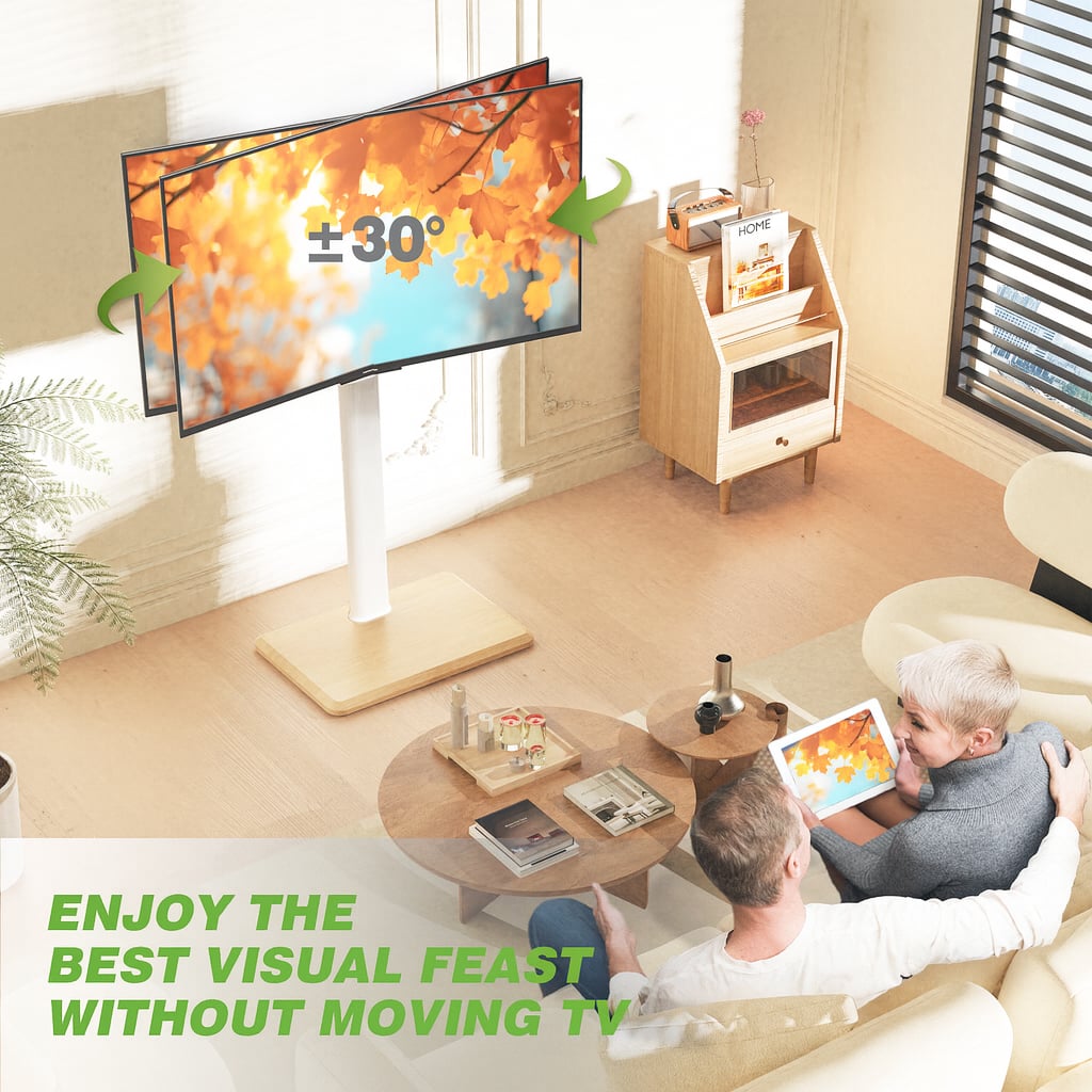 Supporto da Pavimento per TV da 24'' a 55'' c/Ruote a Scomparsa - Techly ICA-TR404