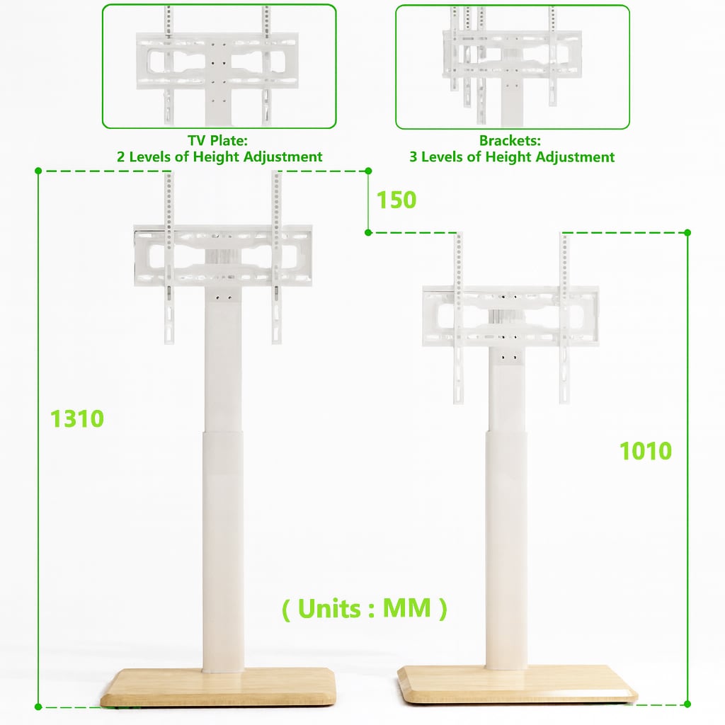 Supporto da Pavimento per TV da 24'' a 55'' c/Ruote a Scomparsa - Techly ICA-TR404