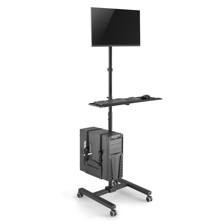 Supporto da Pavimento TV LCD/LED 17-32" con Mensola e Porta CPU - Techly ICA-TR41E