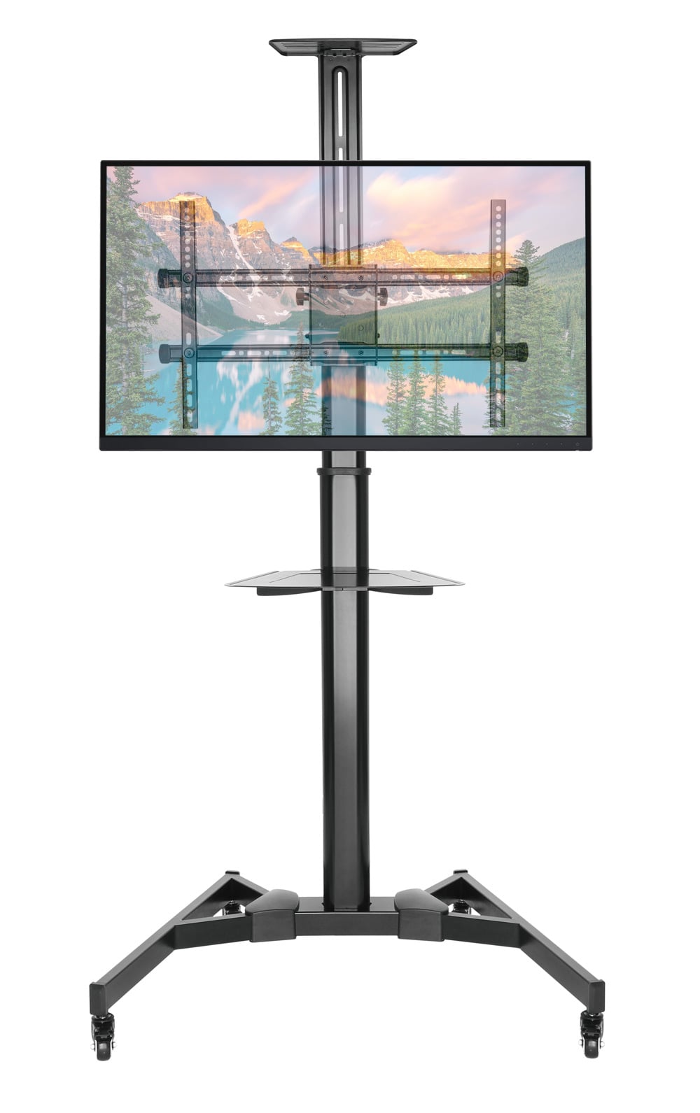 Supporto da Pavimento con Mensola TV/LED/LCD 37''-70'' Nero - Techly ICA-TR46