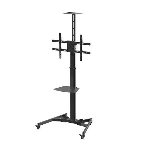 Supporto da Pavimento con Mensola TV/LED/LCD 37''-70'' Nero - Techly ICA-TR46
