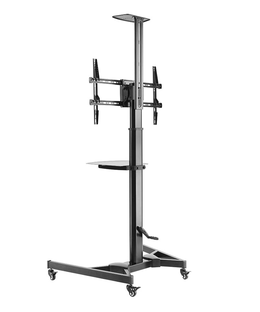 Supporto da Pavimento con Mensola TV/LED/LCD 37''-70'' Nero - Techly ICA-TR46