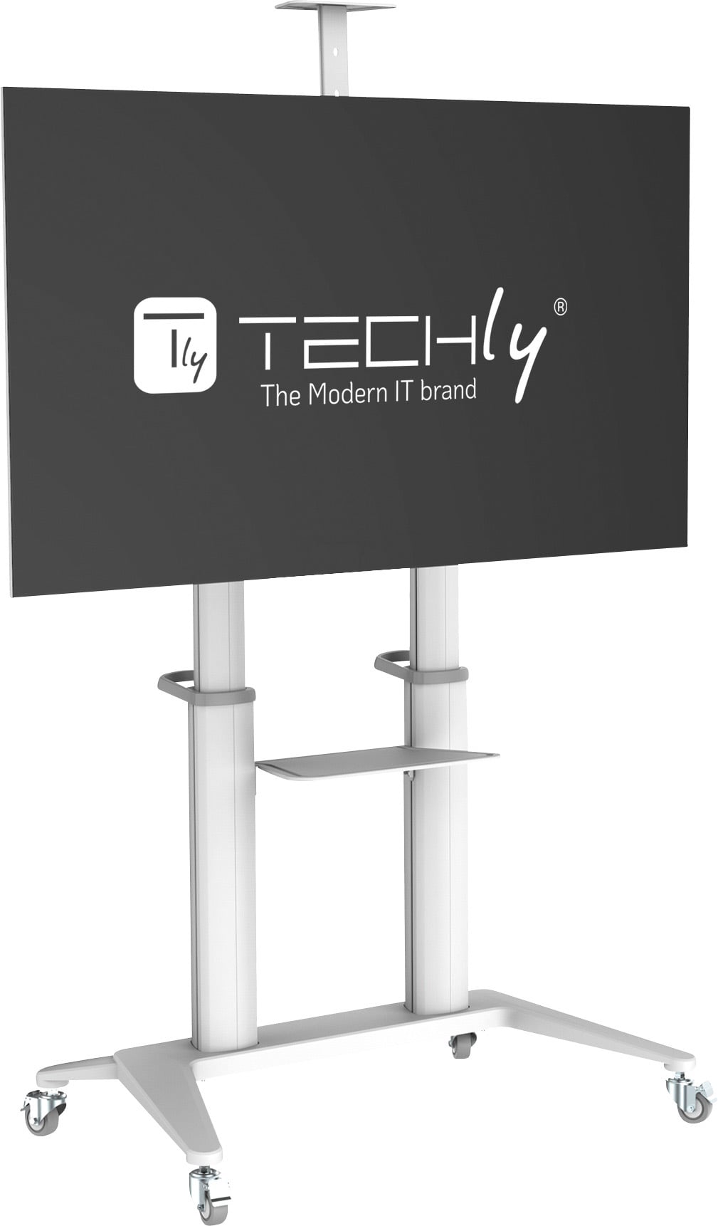Supporto da Pavimento per TV da 70'' a 120'' Bianco - Techly ICA-TR49W