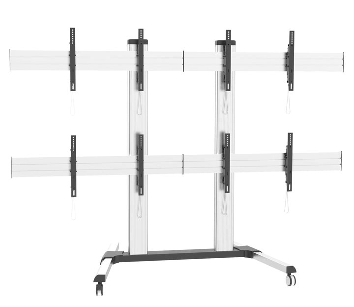 Supporto a Pavimento per 4 TV 32-60" per Video Wall - Techly ICA-TR4VW