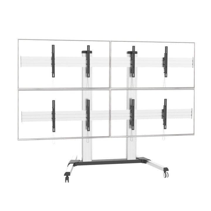 Supporto a Pavimento per 4 TV 32-60" per Video Wall - Techly ICA-TR4VW