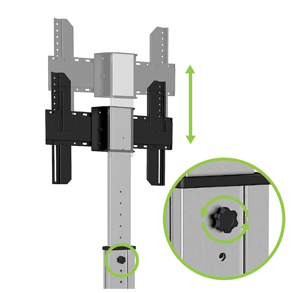 Supporto da Pavimento per TV da 32'' a 65'' - Techly ICA-TR51