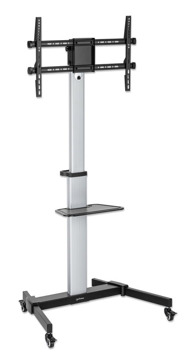 37 TV trolley "- 86 " Multimedia in Aluminium Adjustable in Height - Manhattan ICA-TR 52