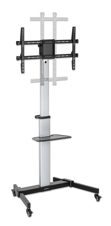 37 TV trolley "- 86 " Multimedia in Aluminium Adjustable in Height - Manhattan ICA-TR 52