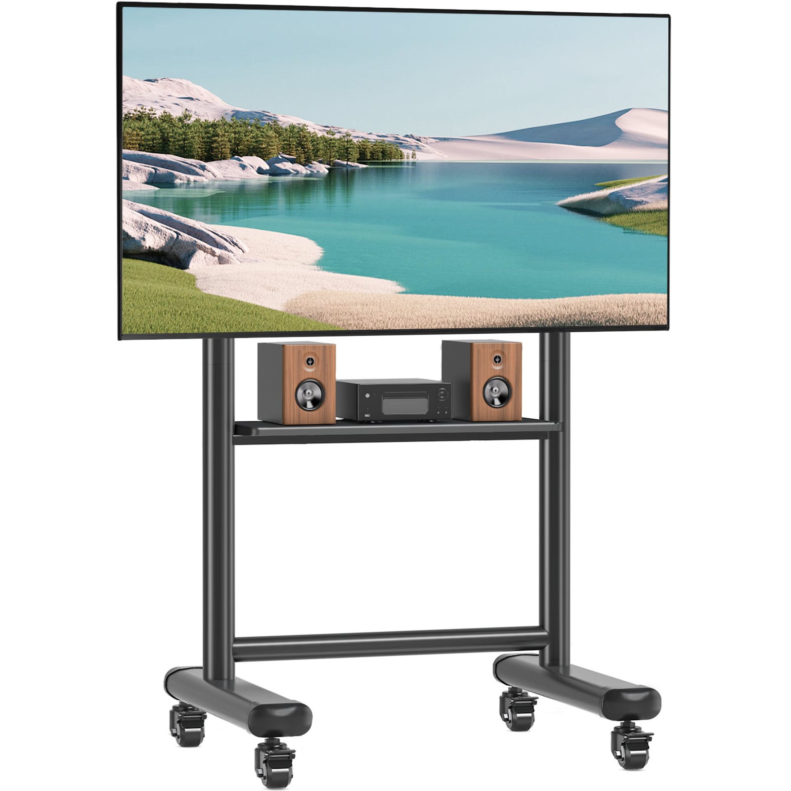 Supporto a Pavimento Trolley TV LCD/LED/Plasma 60-86'' Multifunzione - Techly ICA-TR533BK