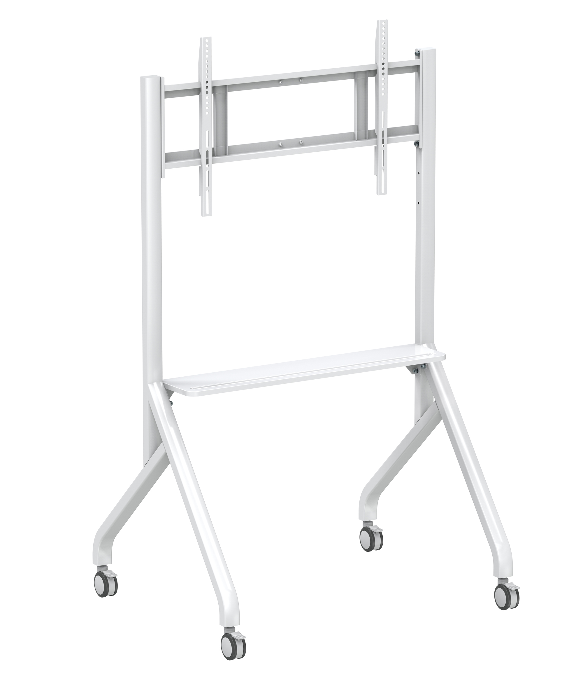 Supporto Mobile da Pavimento Multifunzione per TV LCD/LED/Plasma 65-100'' Bianco - Techly ICA-TR53LW