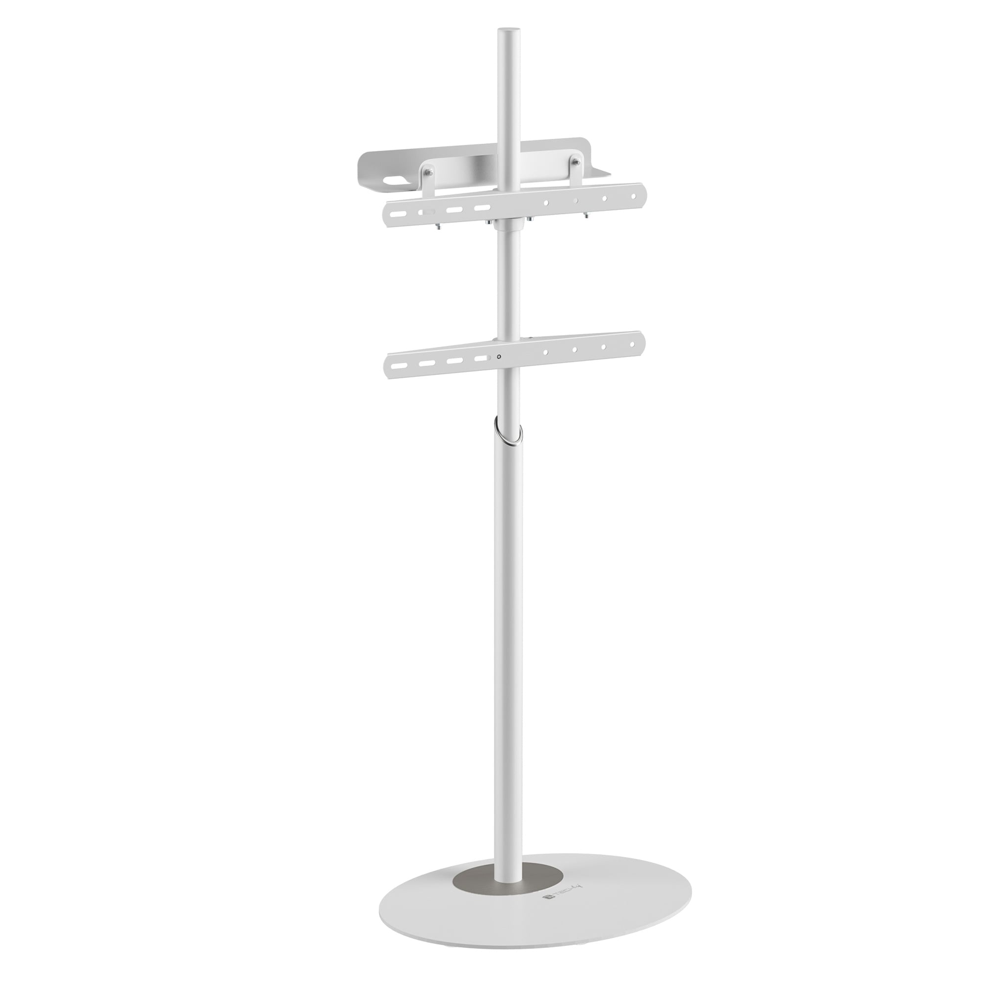 Stand da Pavimento TV/LED LCD 42''-65'' con Base Ovale Bianco - Techly ICA-TR544