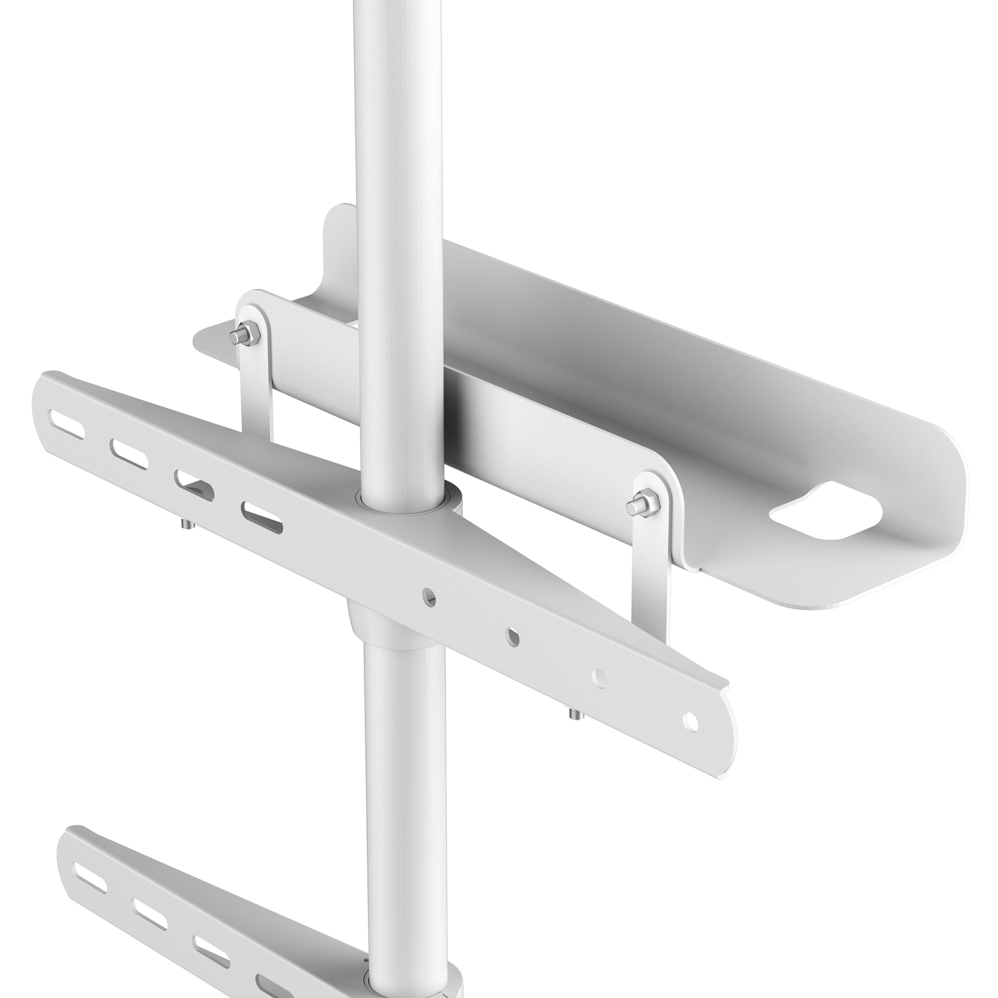Stand da Pavimento TV/LED LCD 42''-65'' con Base Ovale Bianco - Techly ICA-TR544