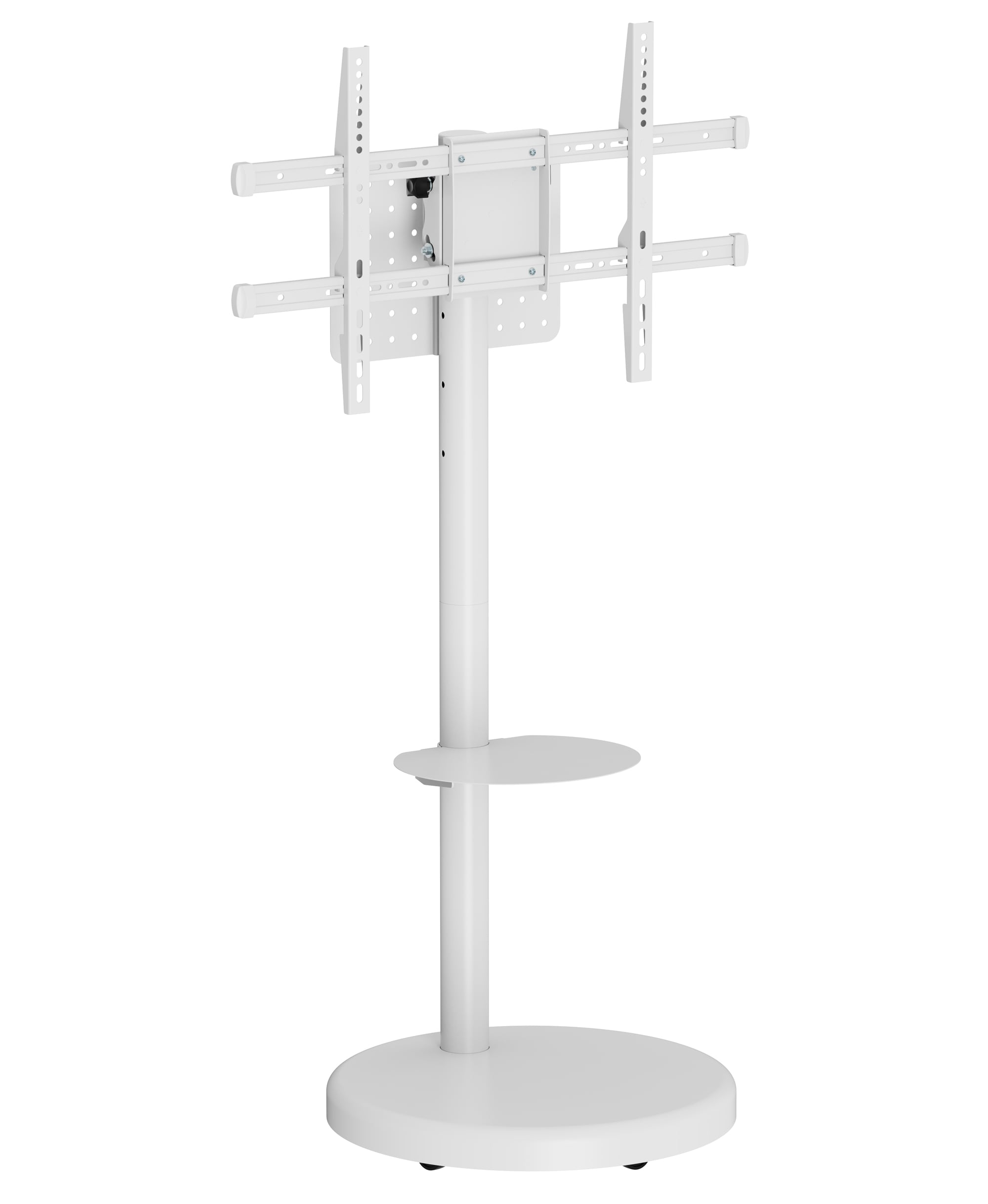 Supporto a Pavimento con Mensola Trolley TV LCD/LED/Plasma 37-86'' Bianco - Techly ICA-TR55