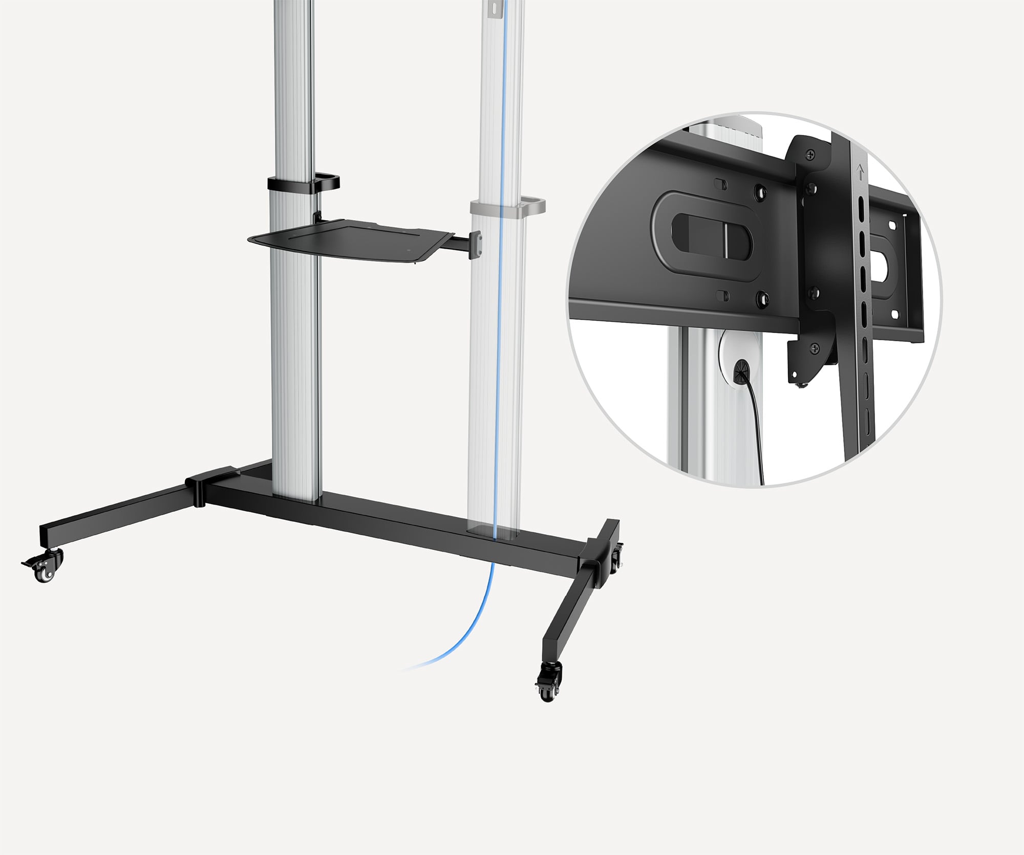 Supporto a Pavimento Trolley TV LCD/LED/Plasma 60-100'' - Manhattan ICA-TR56