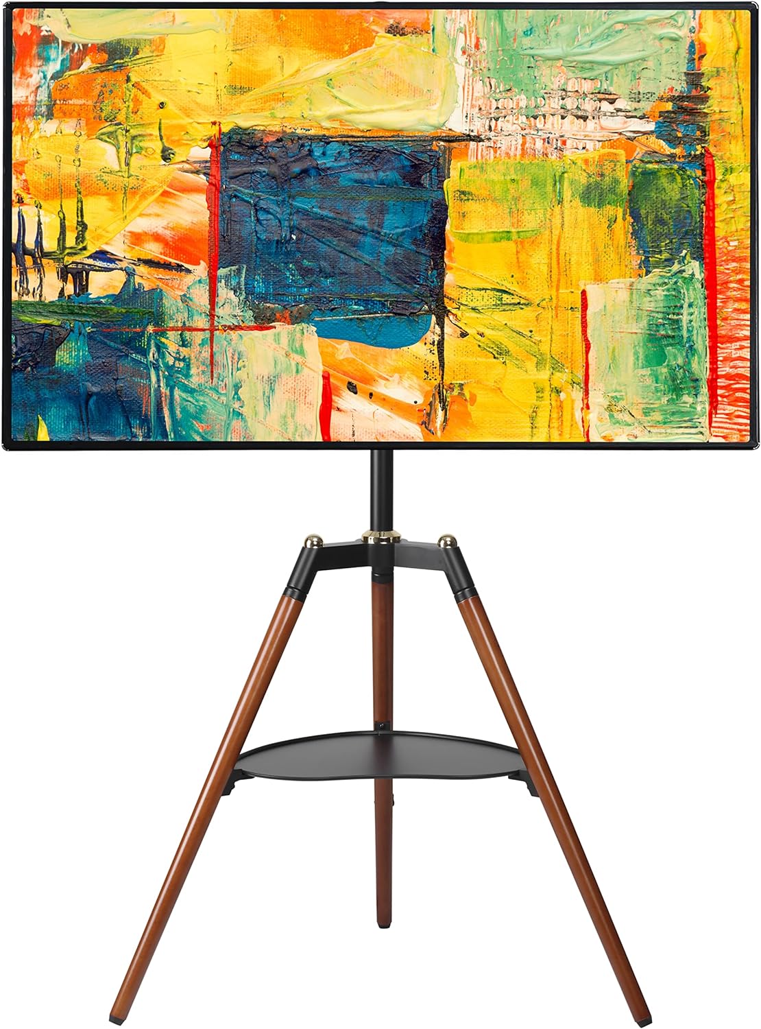 Supporto a Pavimento Cavalletto Tripod per TV LCD/LED/Plasma 32-65'' con Mensola - Techly ICA-TR58