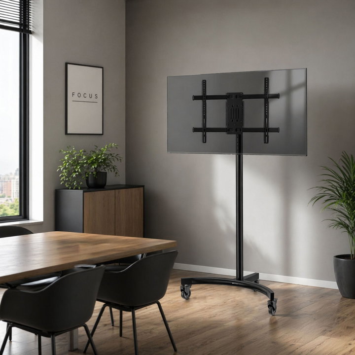 32 - 75' LED/LCD TV Floor Support with Round Base - Techly ICA-TR 605