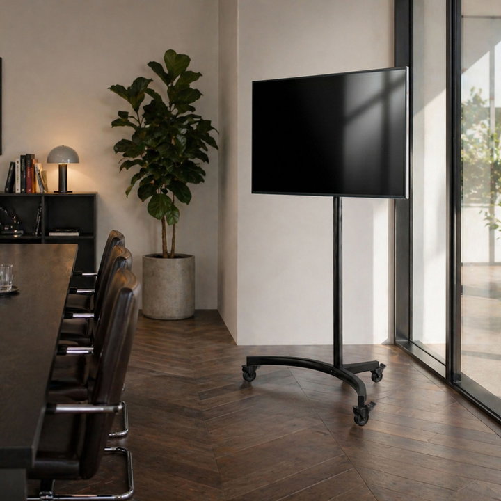 32 - 75' LED/LCD TV Floor Support with Round Base - Techly ICA-TR 605