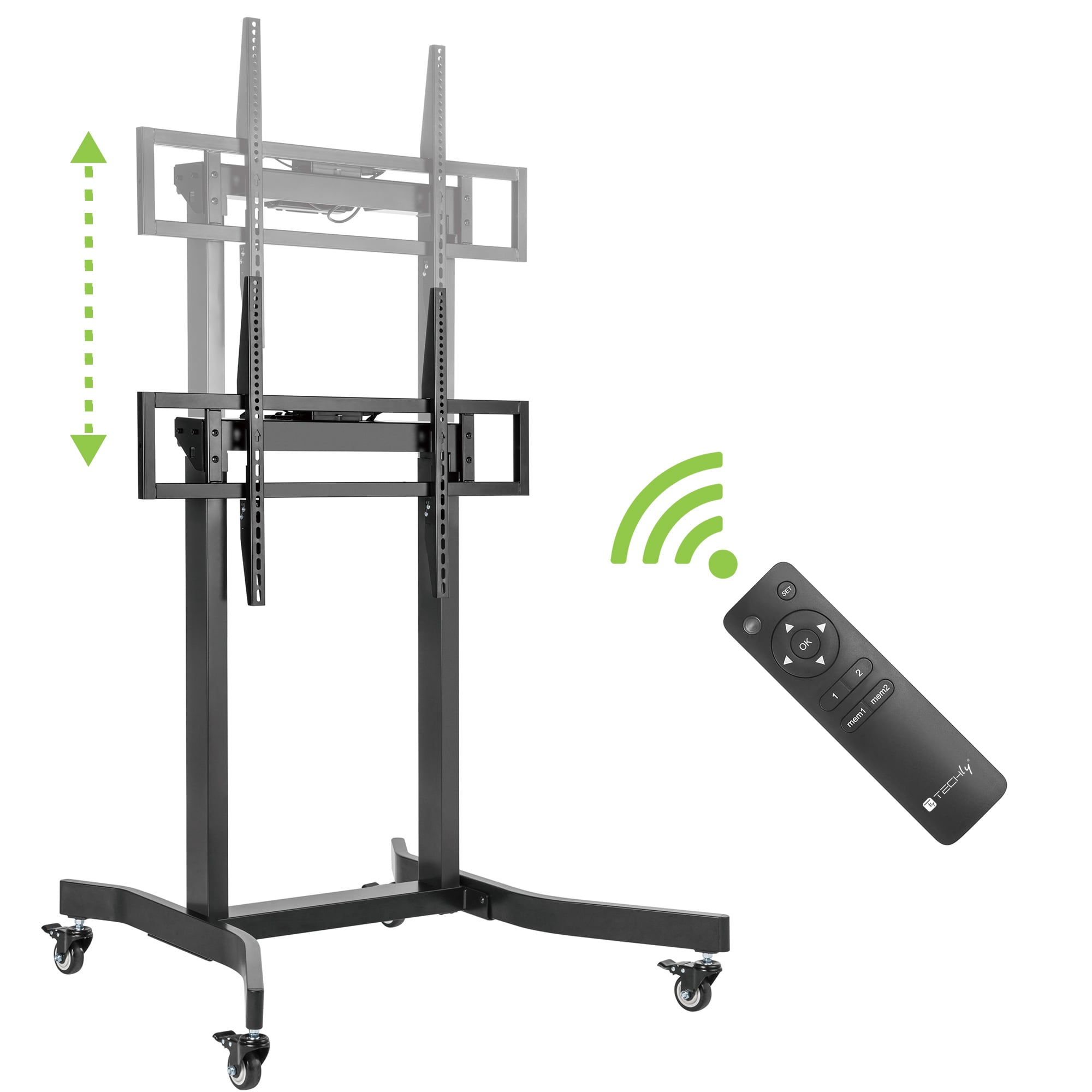Supporto TV Motorizzato Regolabile per TV da 55-100'' con Telecomando - Techly ICA-TR68M