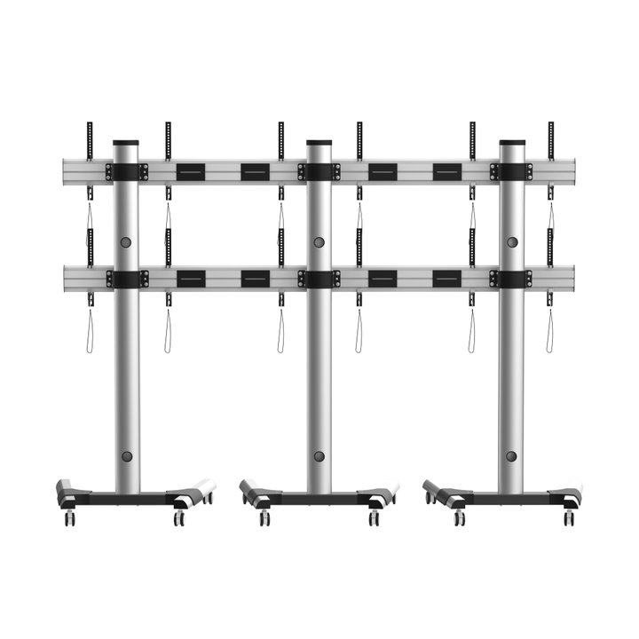 Supporto a Pavimento per 6 TV LCD/LED 22-55" per Video Wall - Techly ICA-TR6VW