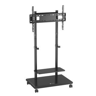 Mobile Floor Mount with Adjustable Height and Shelves, for TV from 37 - 75 ' - Techly ICA-TR 75