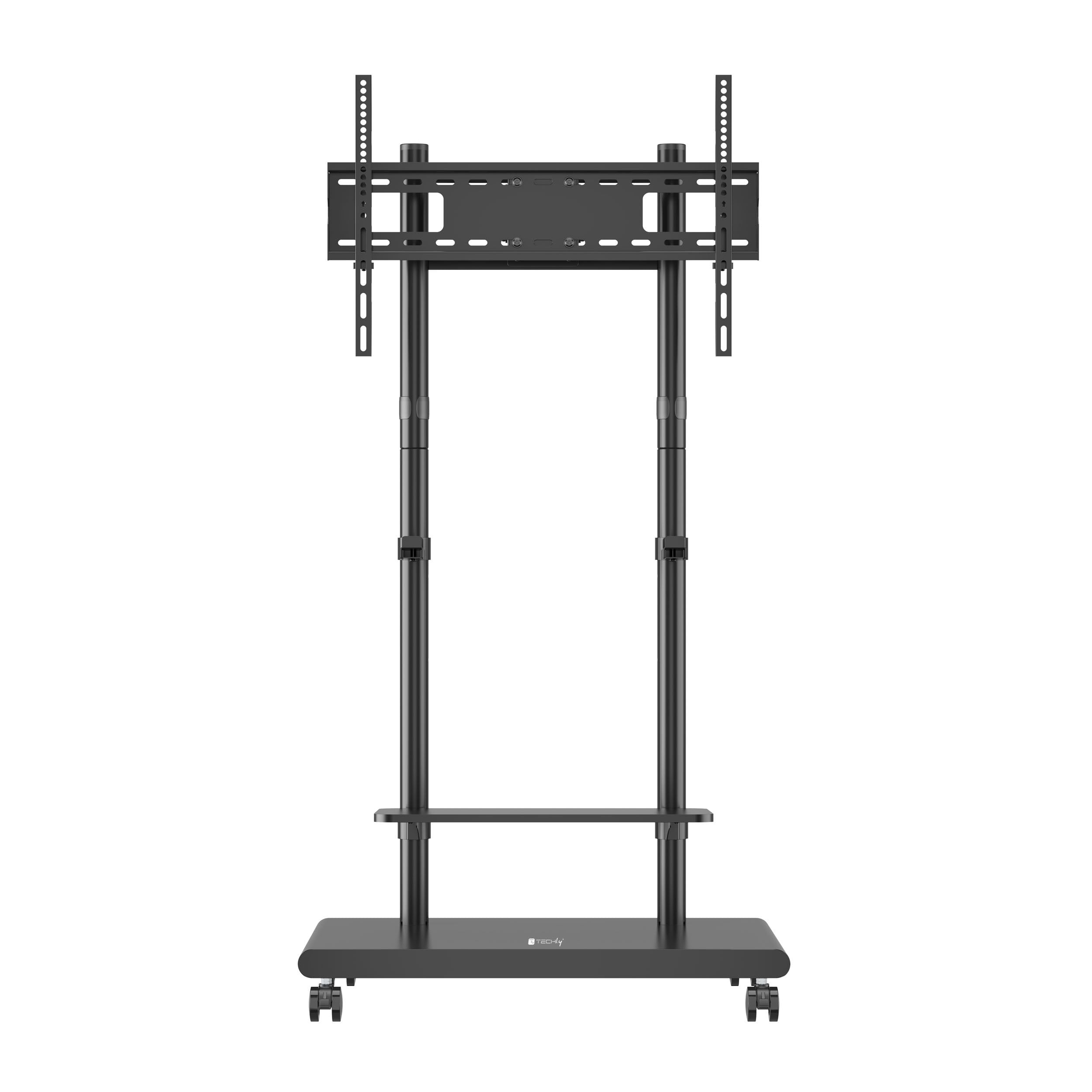 Supporto Mobile da Pavimento con Altezza Regolabile e Mensole, per TV da 37-75'' - Techly ICA-TR75