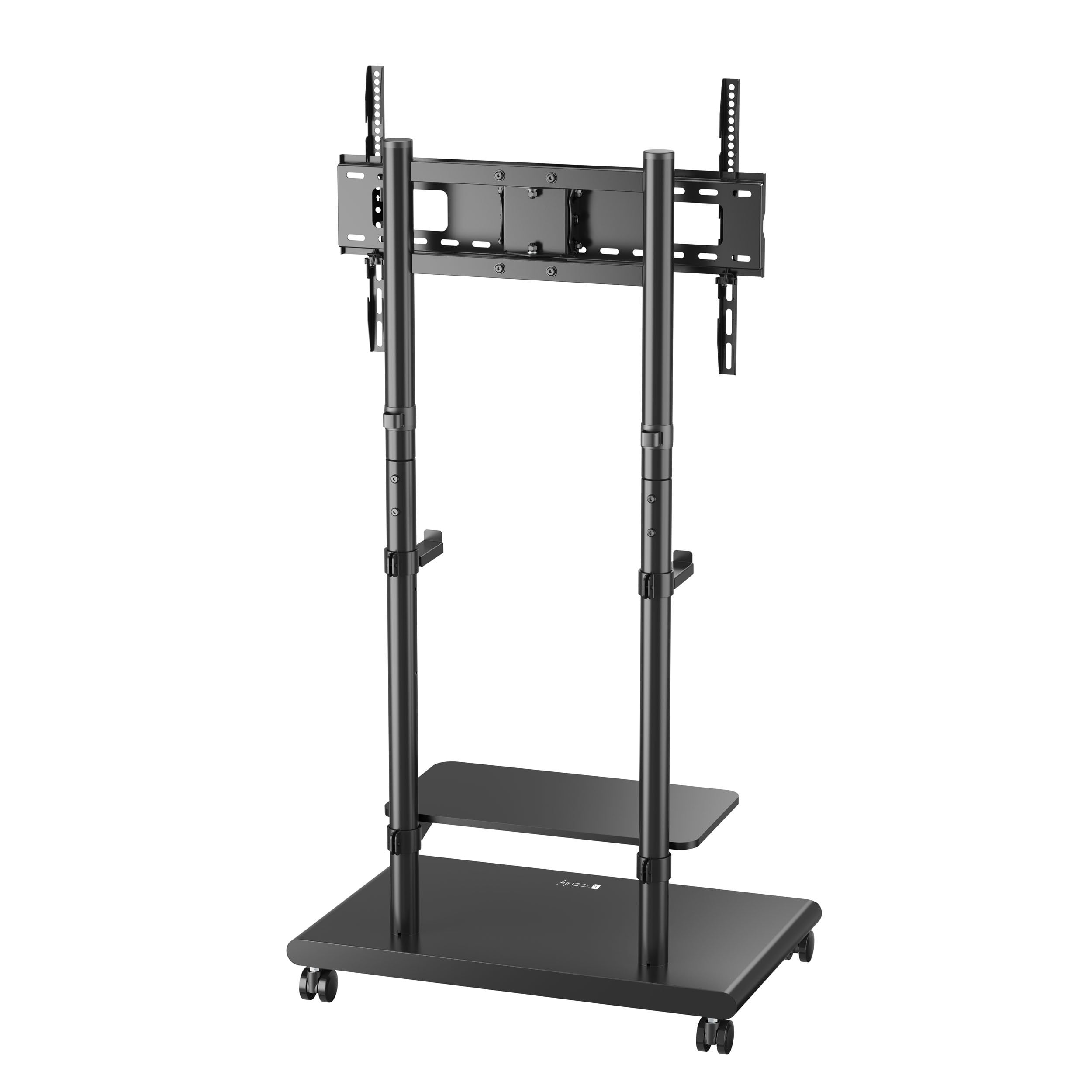 Supporto Mobile da Pavimento con Altezza Regolabile e Mensole, per TV da 37-75'' - Techly ICA-TR75