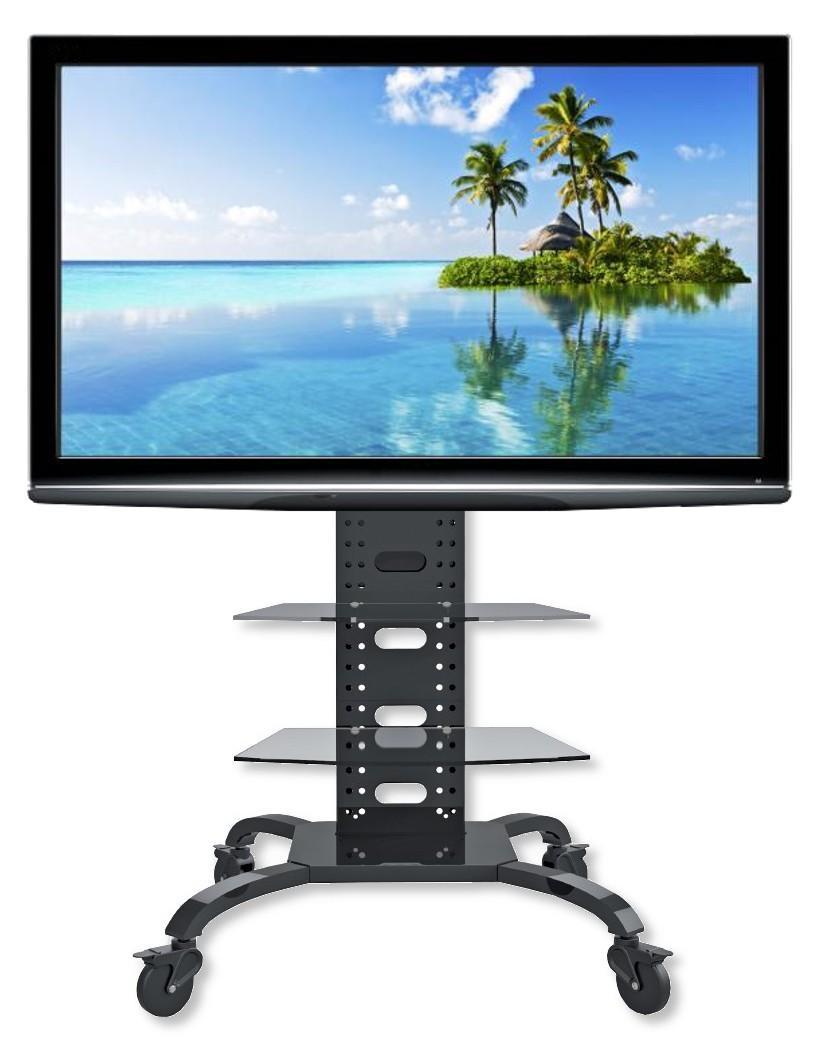 Supporto a Pavimento con 2 Mensole Trolley TV LCD/LED/Plasma 32-70'' - Techly ICA-TR8