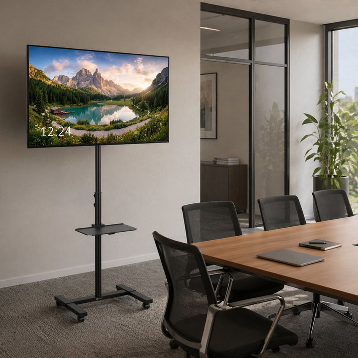 Supporto da Pavimento per TV LED/LCD 26-60" con Mensola - Techly ICA-TR875