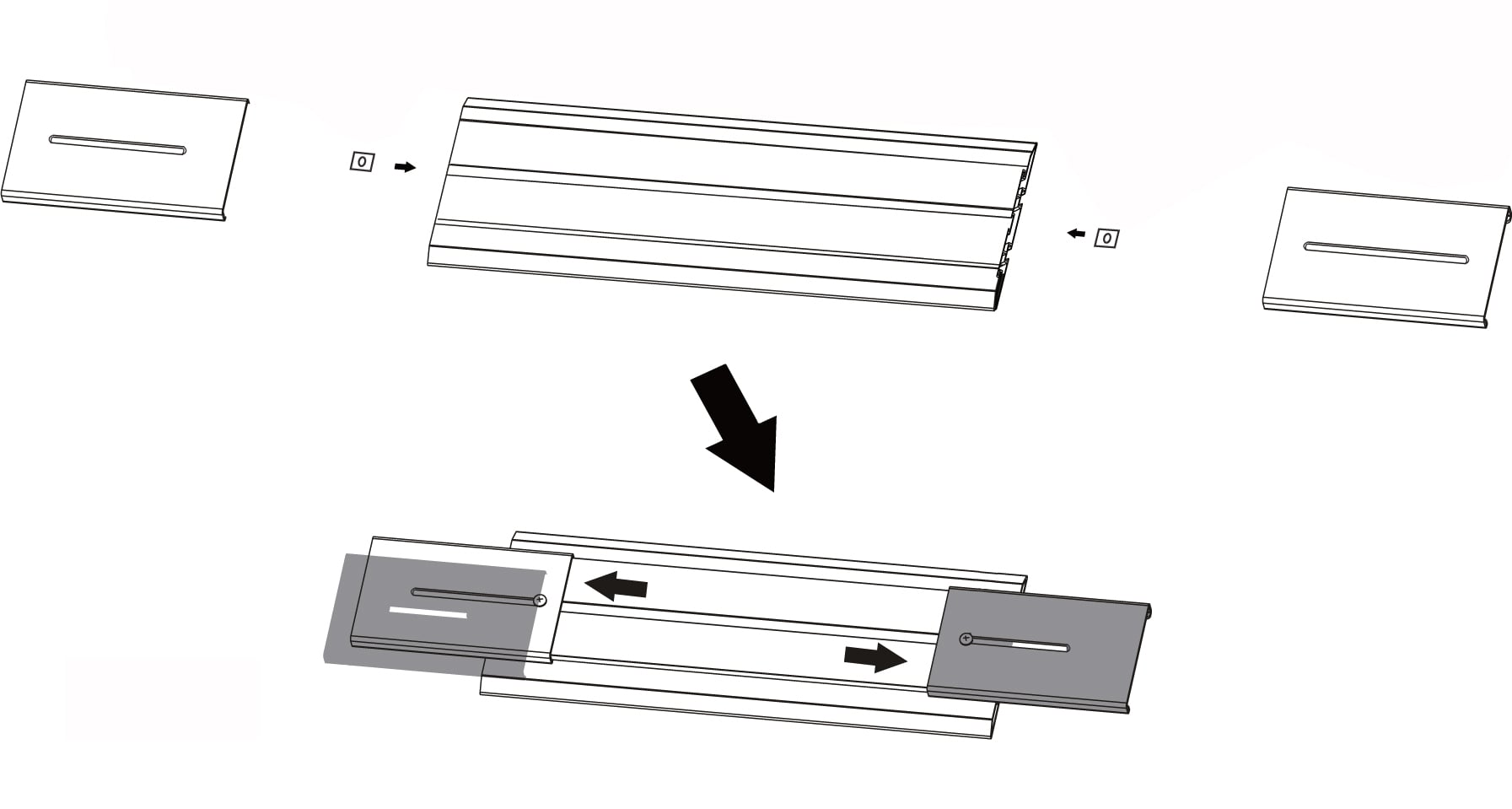 Mounting and Mounting Arm Kit for Supporting Wall Video from Floor - Techly ICA-TRXVW-KIT
