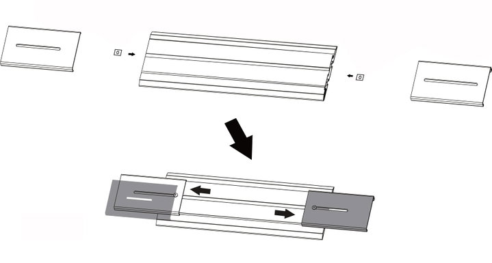Mounting and Mounting Arm Kit for Supporting Wall Video from Floor - Techly ICA-TRXVW-KIT