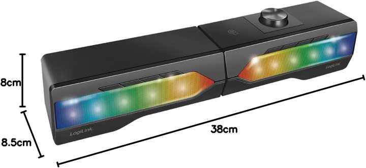 Soundbar 2 in 1 Gaming Bluetooth 5.0 Speakers RGB - Logilink ICASBL-SB 59