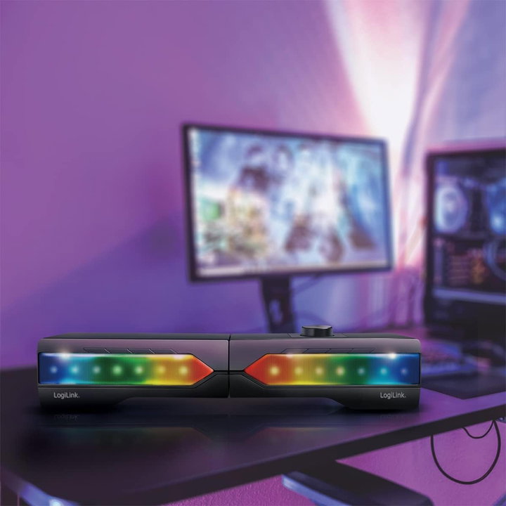 Soundbar 2 in 1 Gaming Bluetooth 5.0 Speakers RGB - Logilink ICASBL-SB 59