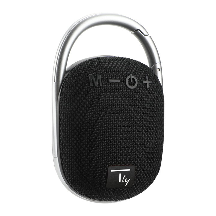 Mini Wireless Speaker BT V 5.3 Speaker LED Light Vivavoce TF USB Black - Techly ICASBL 321 BK