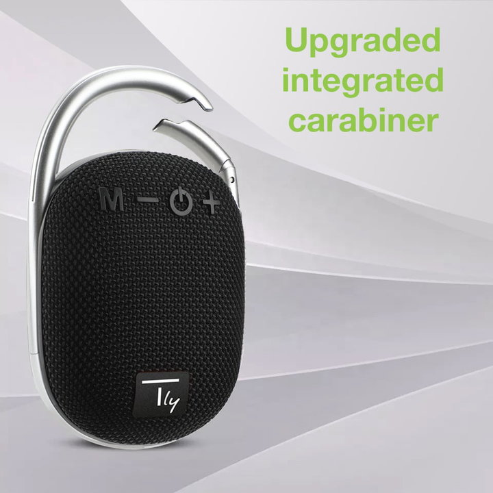 Mini Wireless Speaker BT V 5.3 Speaker LED Light Vivavoce TF USB Black - Techly ICASBL 321 BK
