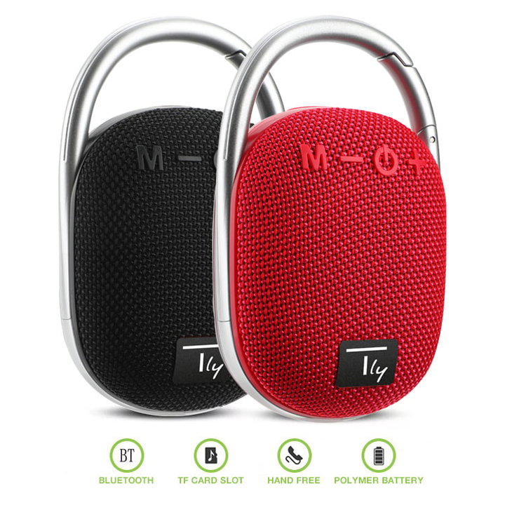 Mini Wireless Speaker BT V 5.3 Speaker LED Light Vivavoce TF USB Black - Techly ICASBL 321 BK