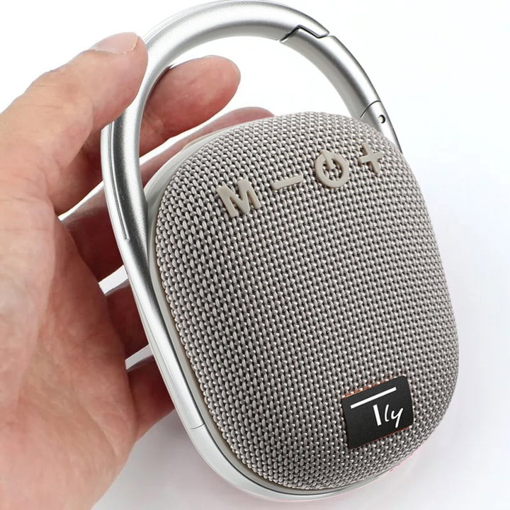 Mini Altoparlante Wireless BT V5.3 Speaker con Luci LED Vivavoce TF USB Grigio - Techly ICASBL321GR