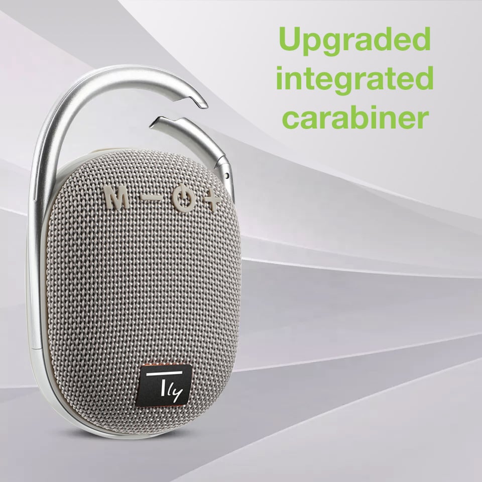 Mini Wireless Speaker BT V 5.3 Speaker LED Light Vivavoce TF USB Grey - Techly ICASBL 321 GR