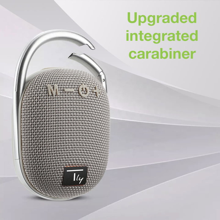 Mini Altoparlante Wireless BT V5.3 Speaker con Luci LED Vivavoce TF USB Grigio - Techly ICASBL321GR